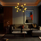 Vintage Farmhouse Black Chandelier — 12-Light - View 7