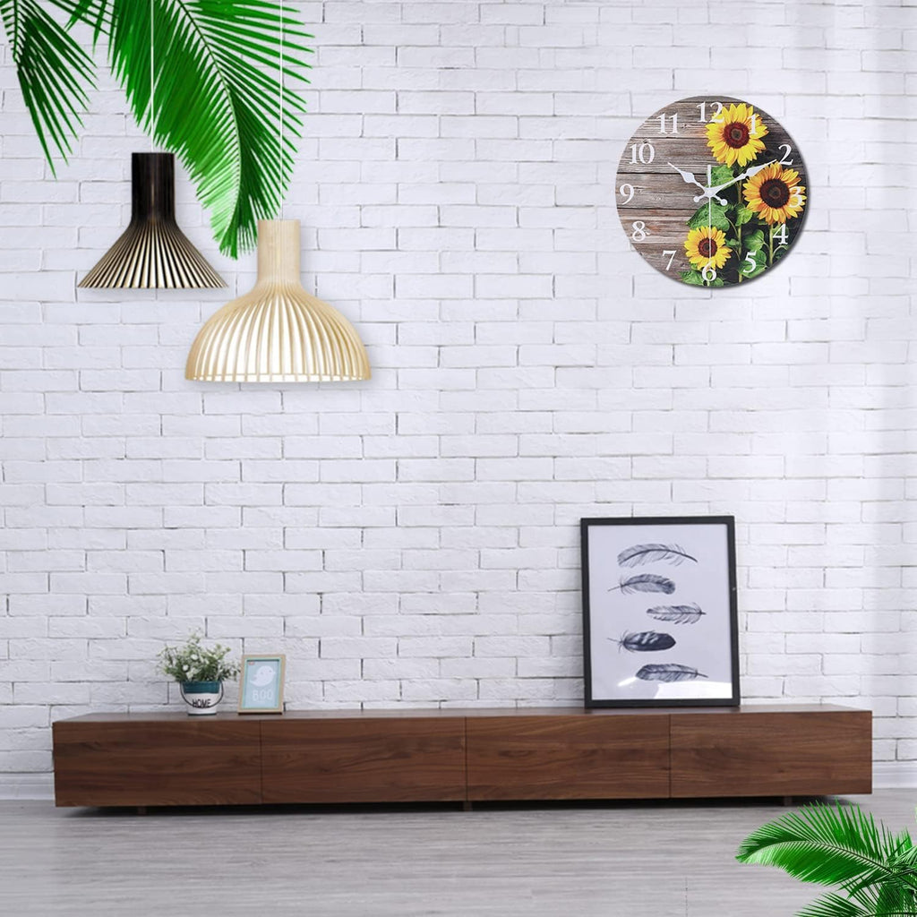 Battery Operated Wood Wall Clock — 8" - View 2