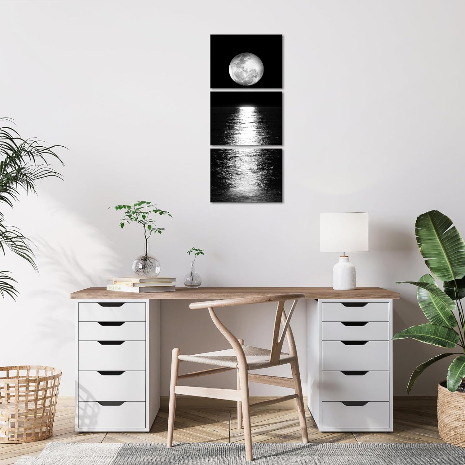 Modern Fabric Canvas Wall Art - View 4