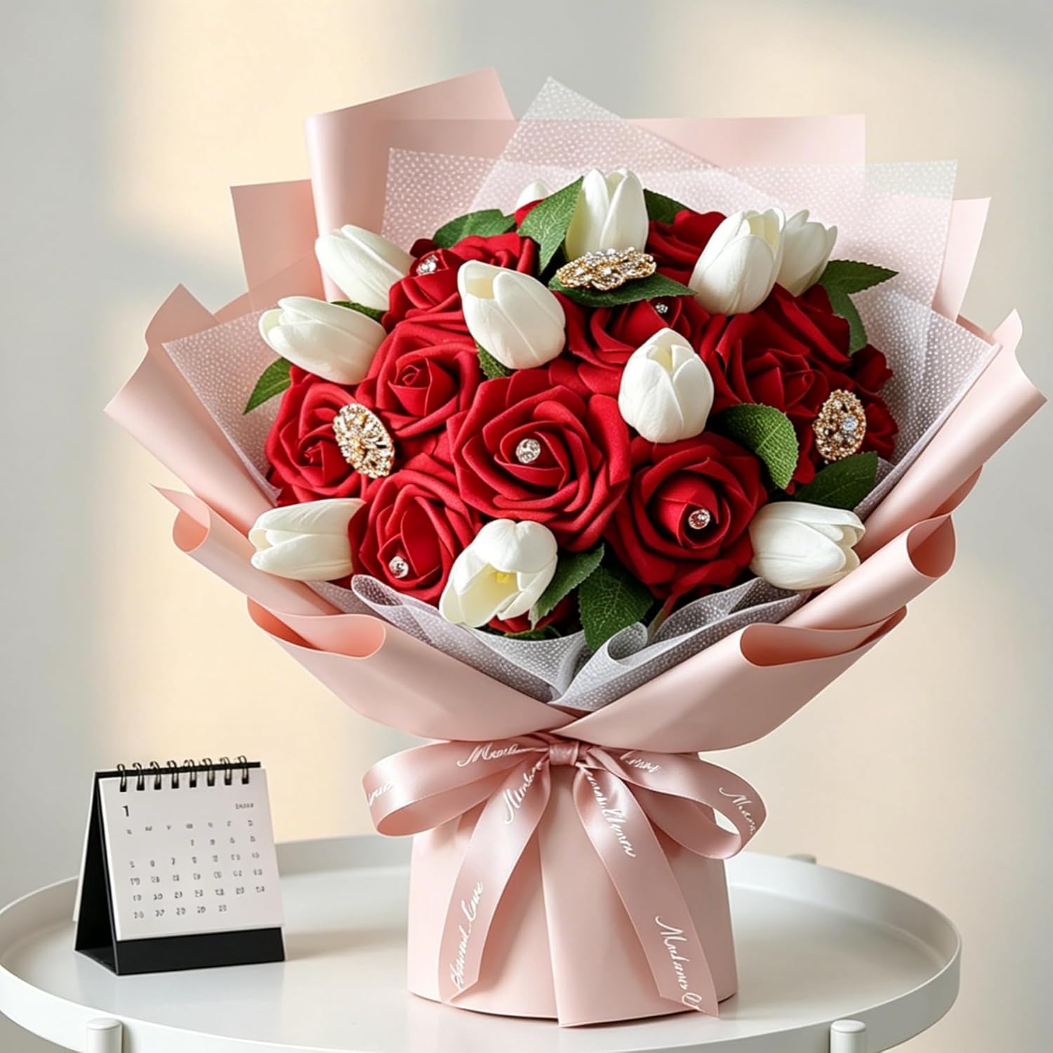 Beige Artificial Flowers - View 2