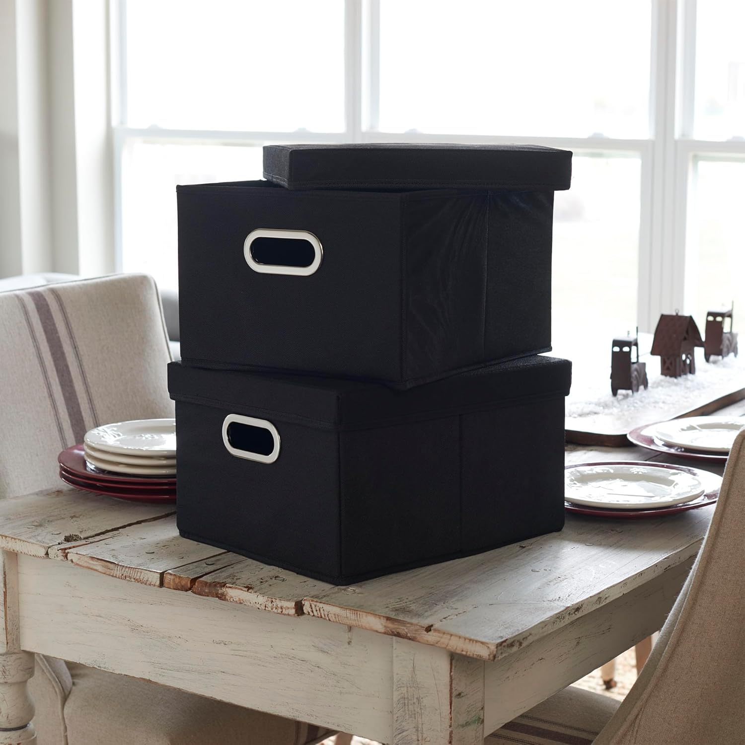 Black Storage Basket - View 2