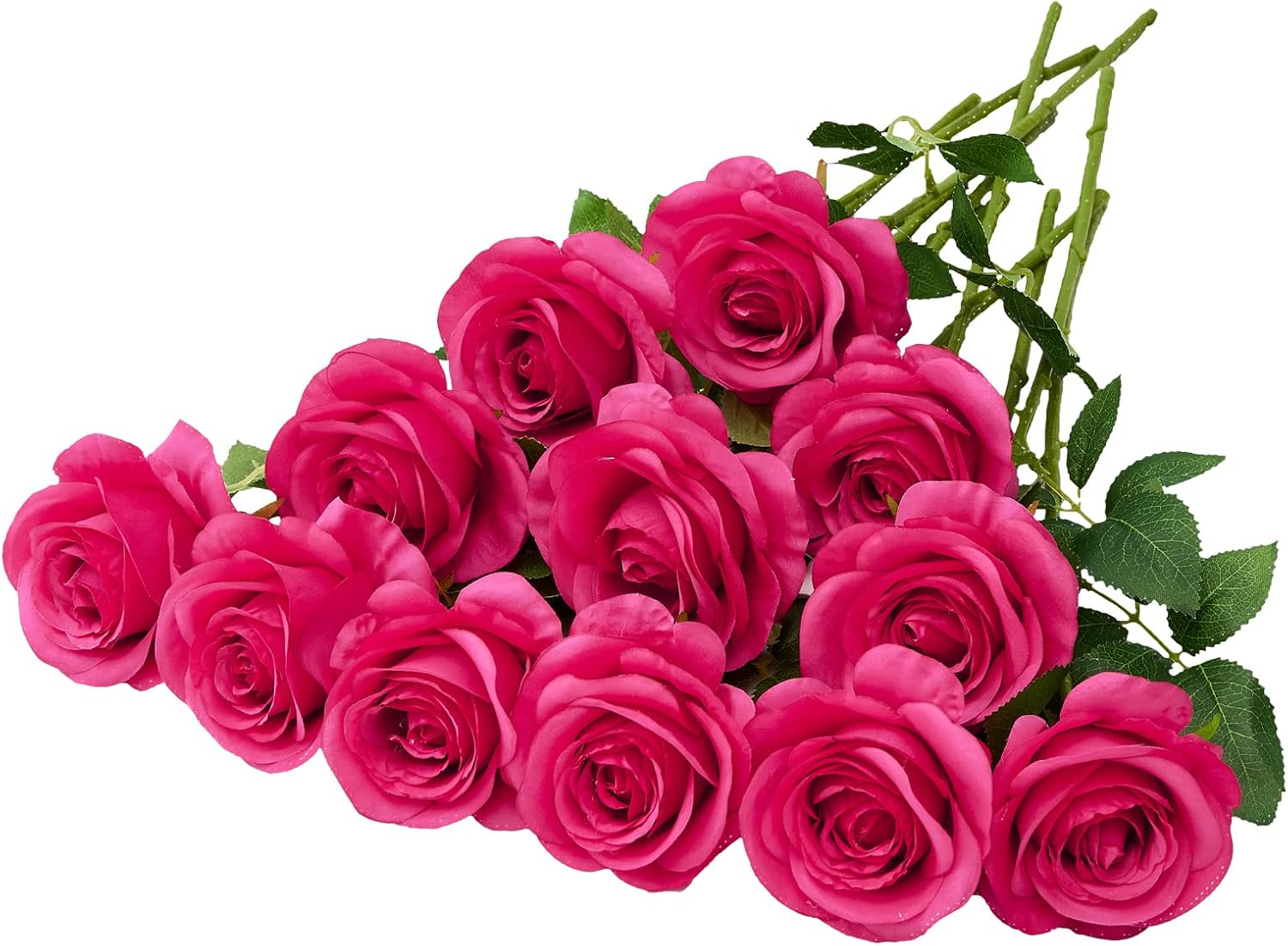 Beige Artificial Flowers — Hot Pink