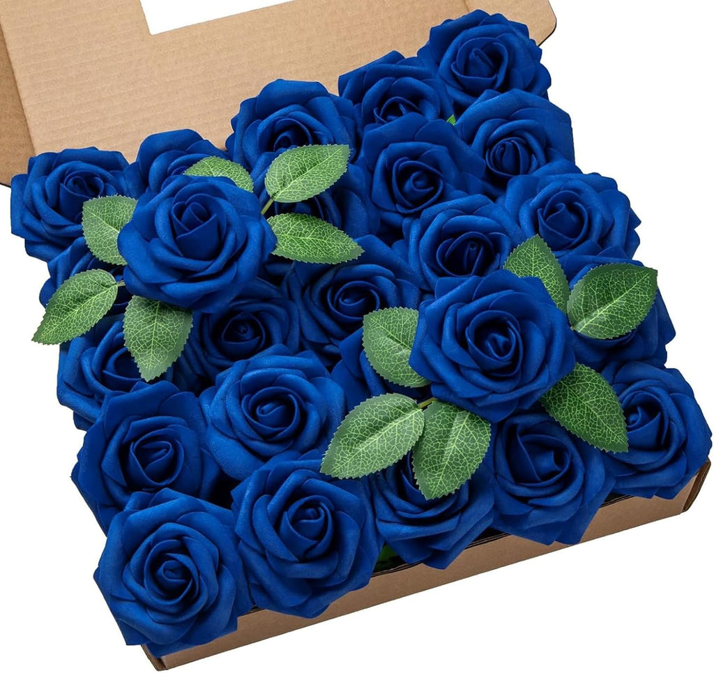 Black Artificial Plant — Royal Blue-a