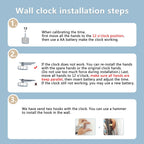 Battery Operated Modern Wall Clock — 24" - View 6
