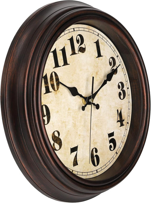 Battery Operated Farmhouse Wall Clock — 12" - View 2
