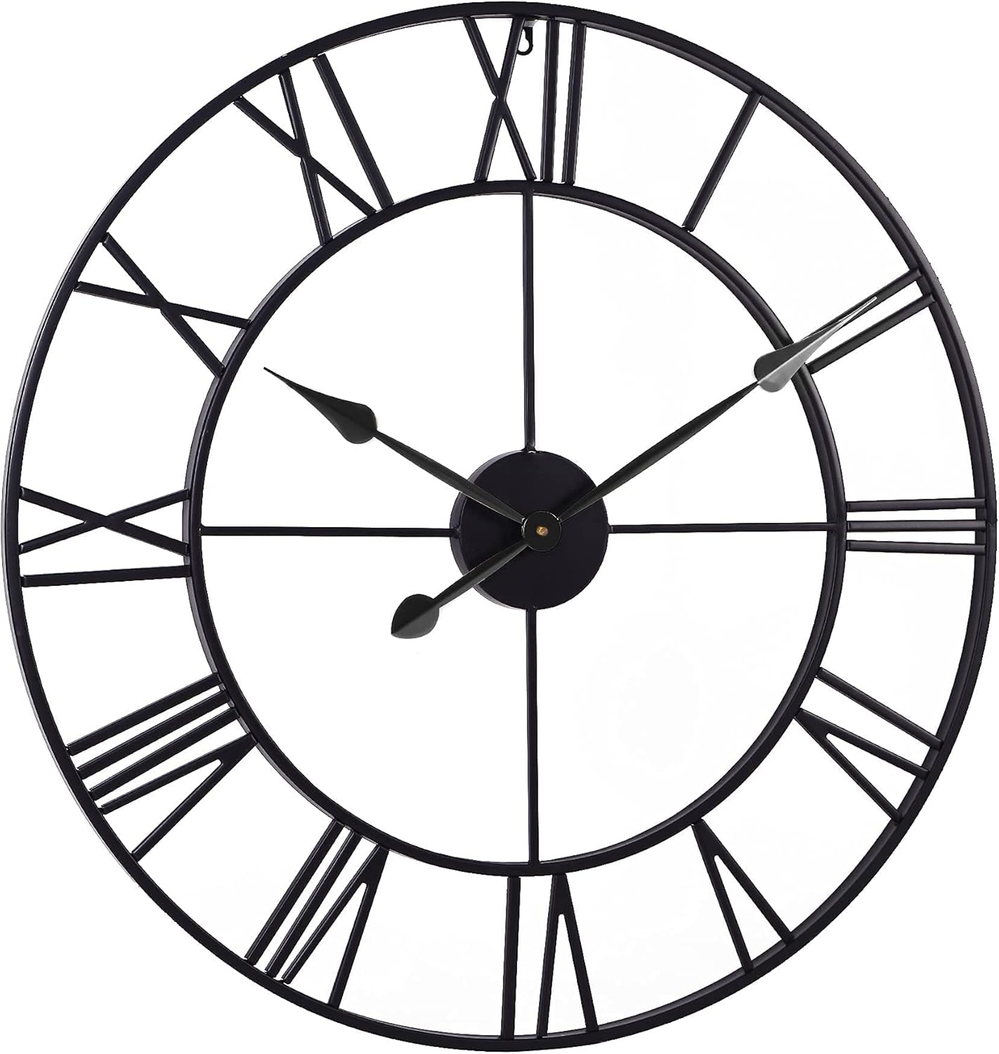 Modern Black Wall Clock — 30" - View 7