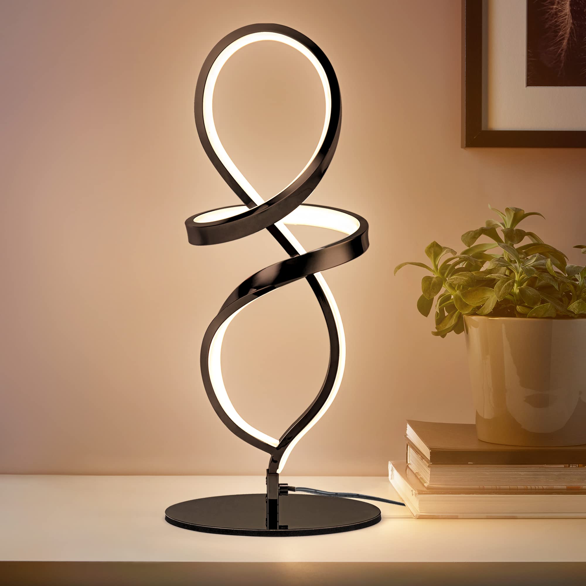 Modern Black Bedside Lamp