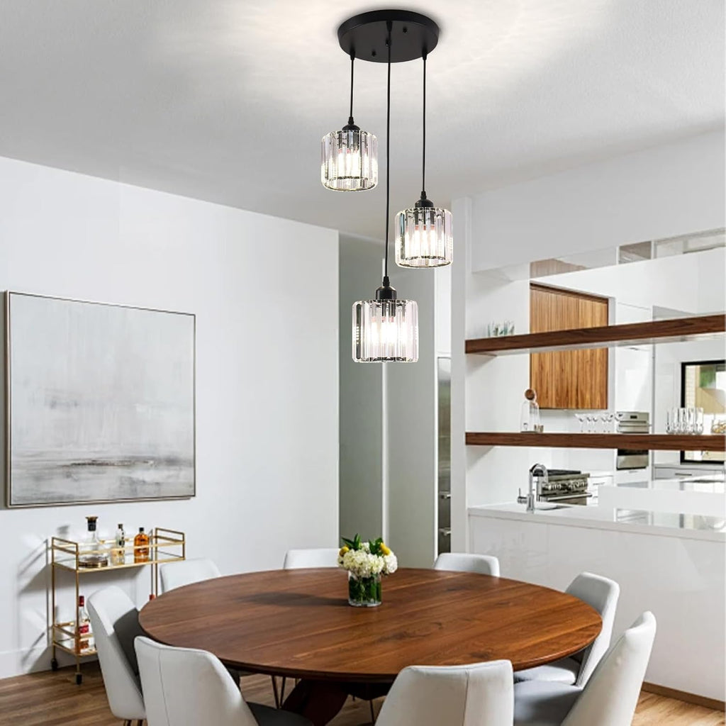 Adjustable Luxe Black Chandelier - View 5