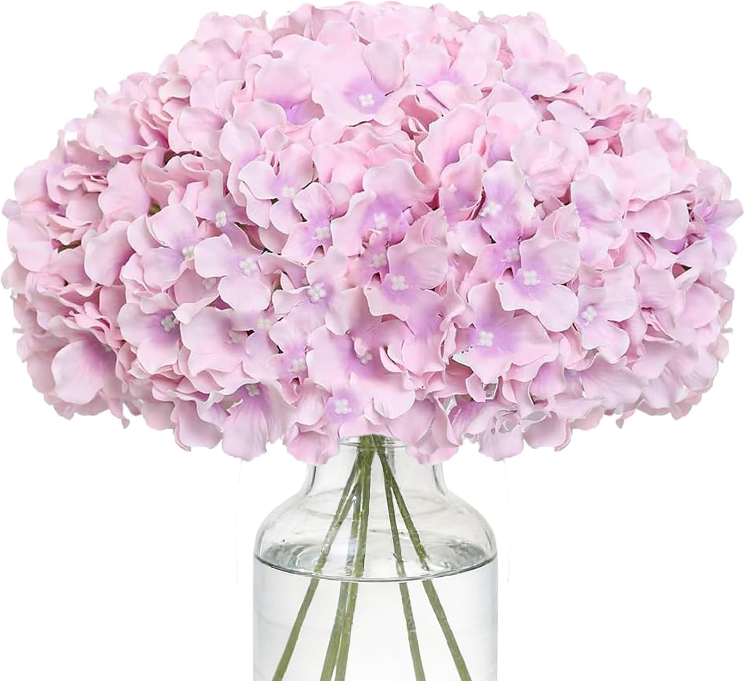 Beige Artificial Flowers — Set of 10 — Light Purple