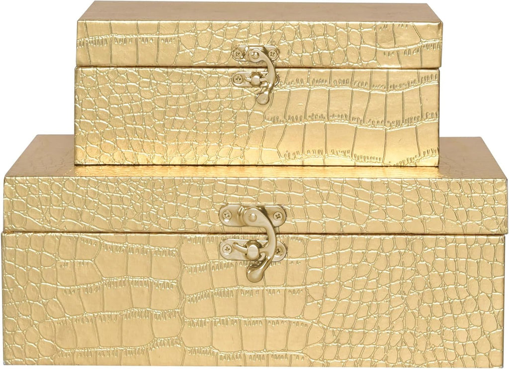 Luxe Gold Storage Basket — Set of 2 - View 4