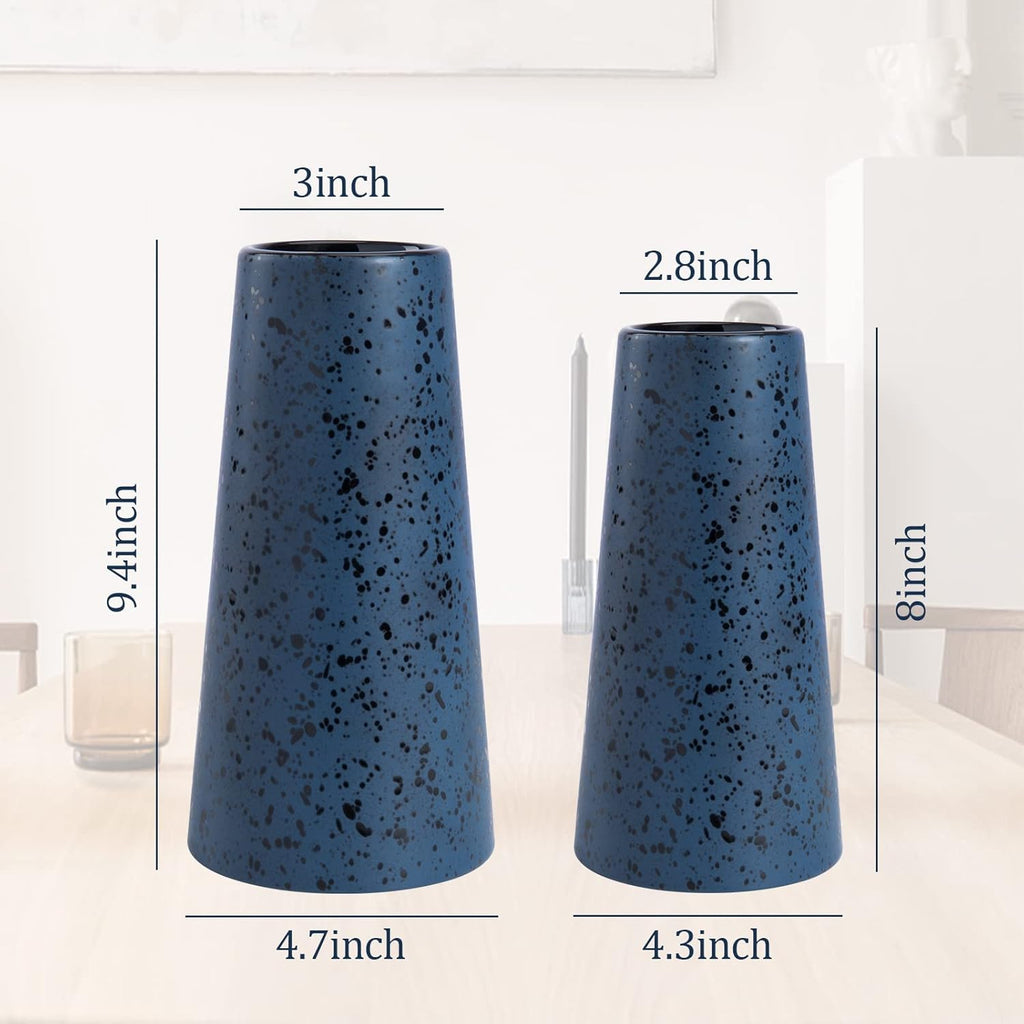 Farmhouse Blue Flower Vase — Set of 2 - View 3