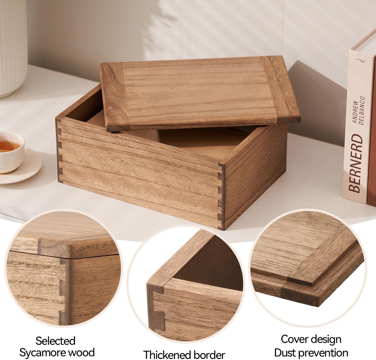 Wood Storage Basket - View 3