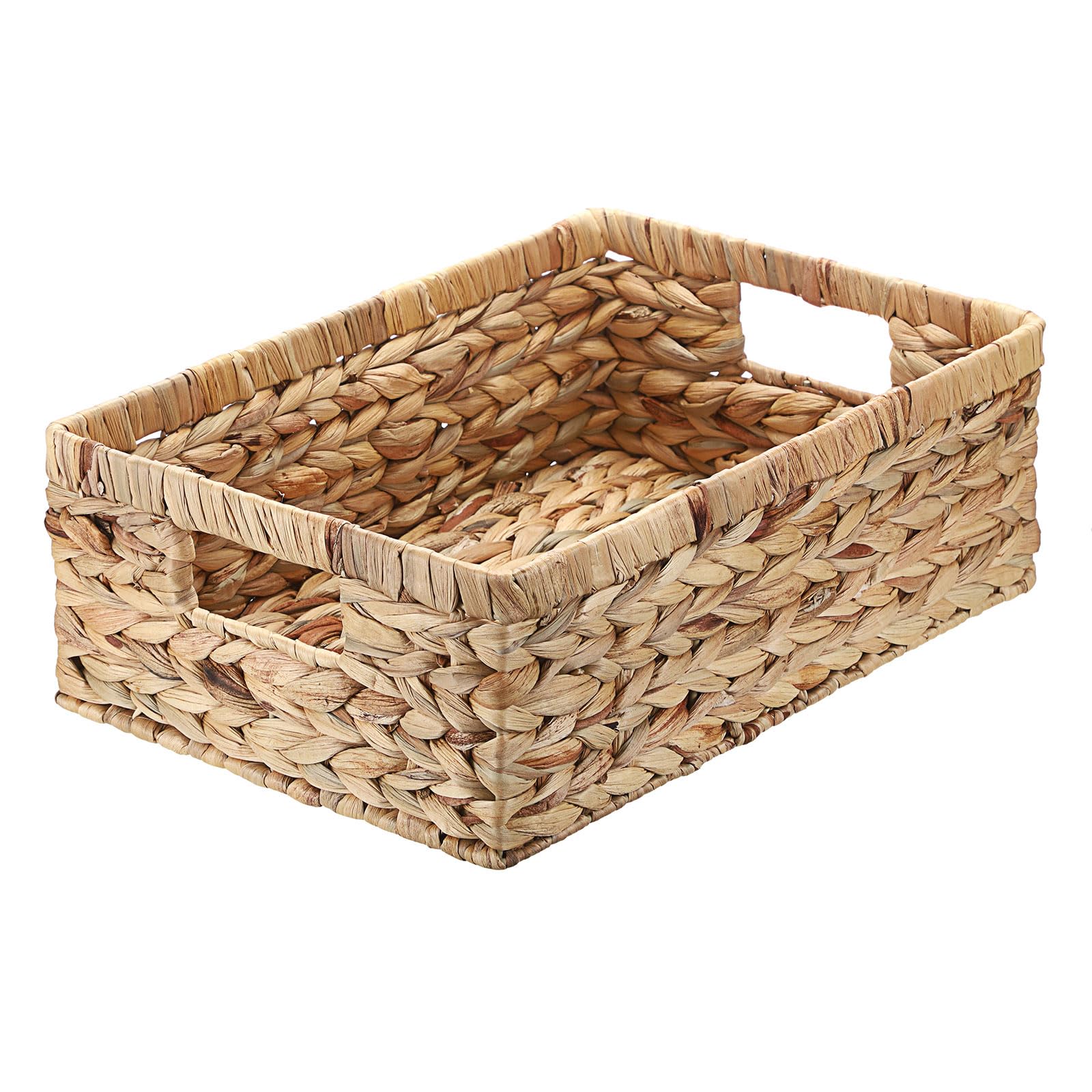 Boho Rattan Storage Bin — 15"