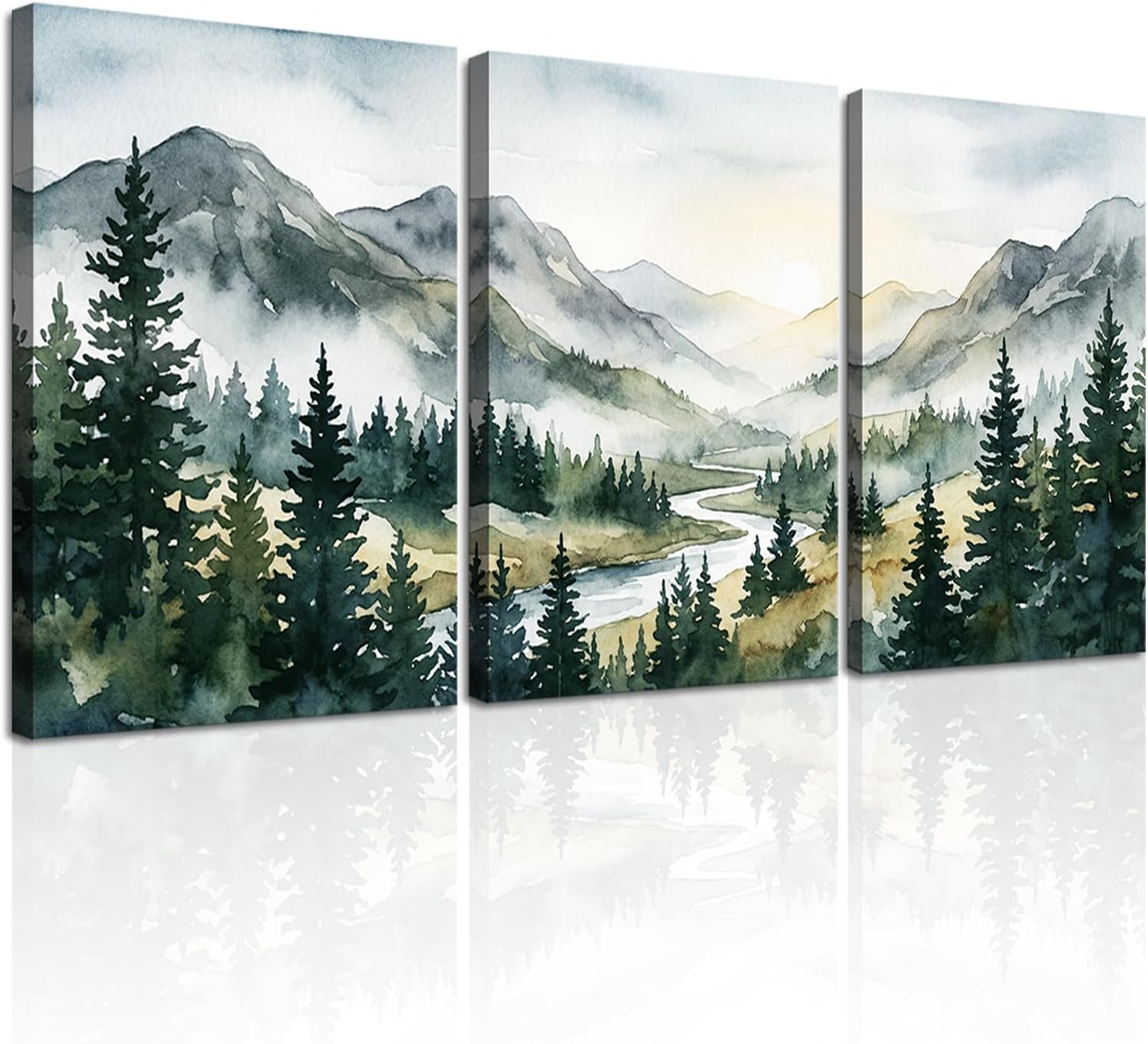 Metal Canvas Wall Art — 16" — Color-A
