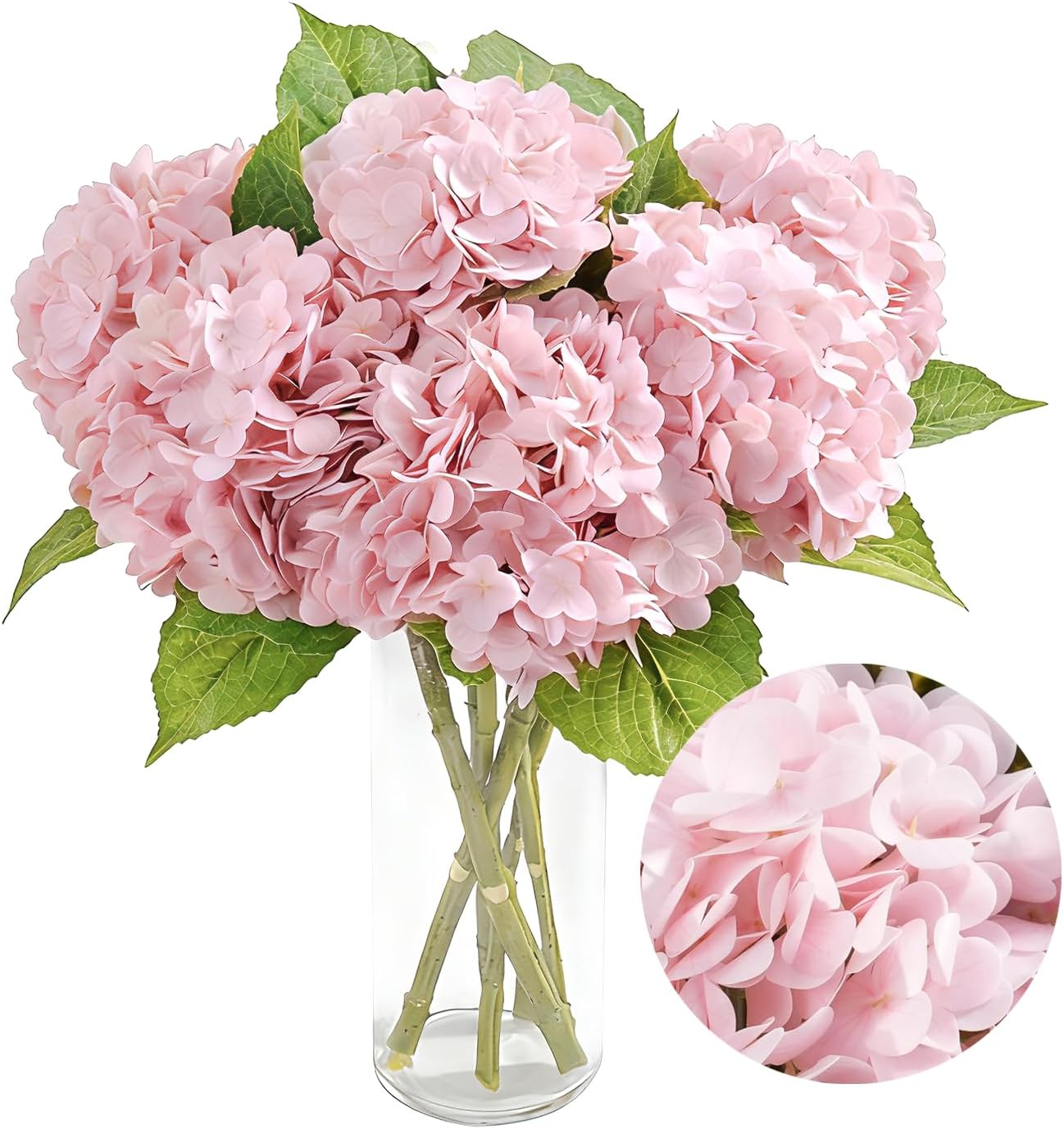 Blue Artificial Plant — 21" — Pink