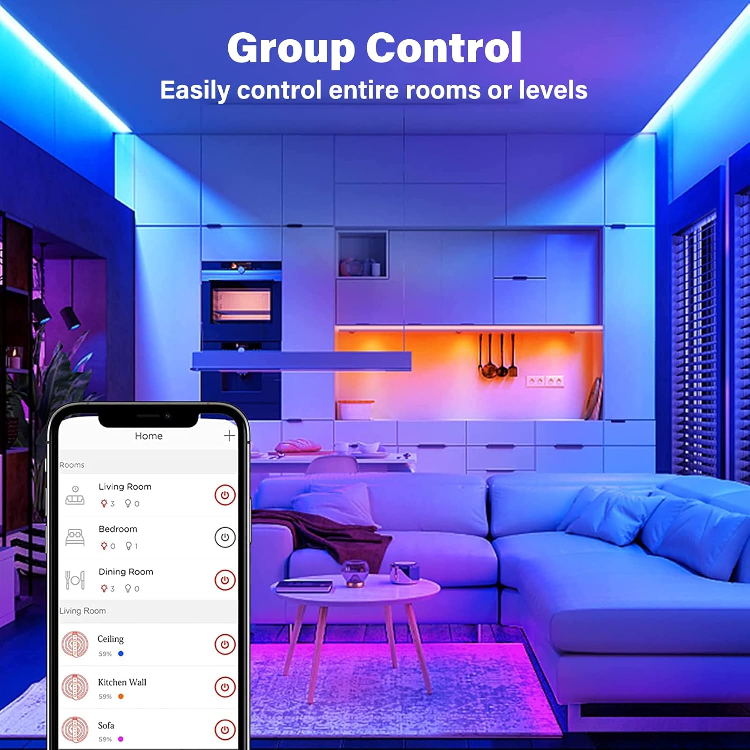 Smart Metal LED Strip Lights - View 5