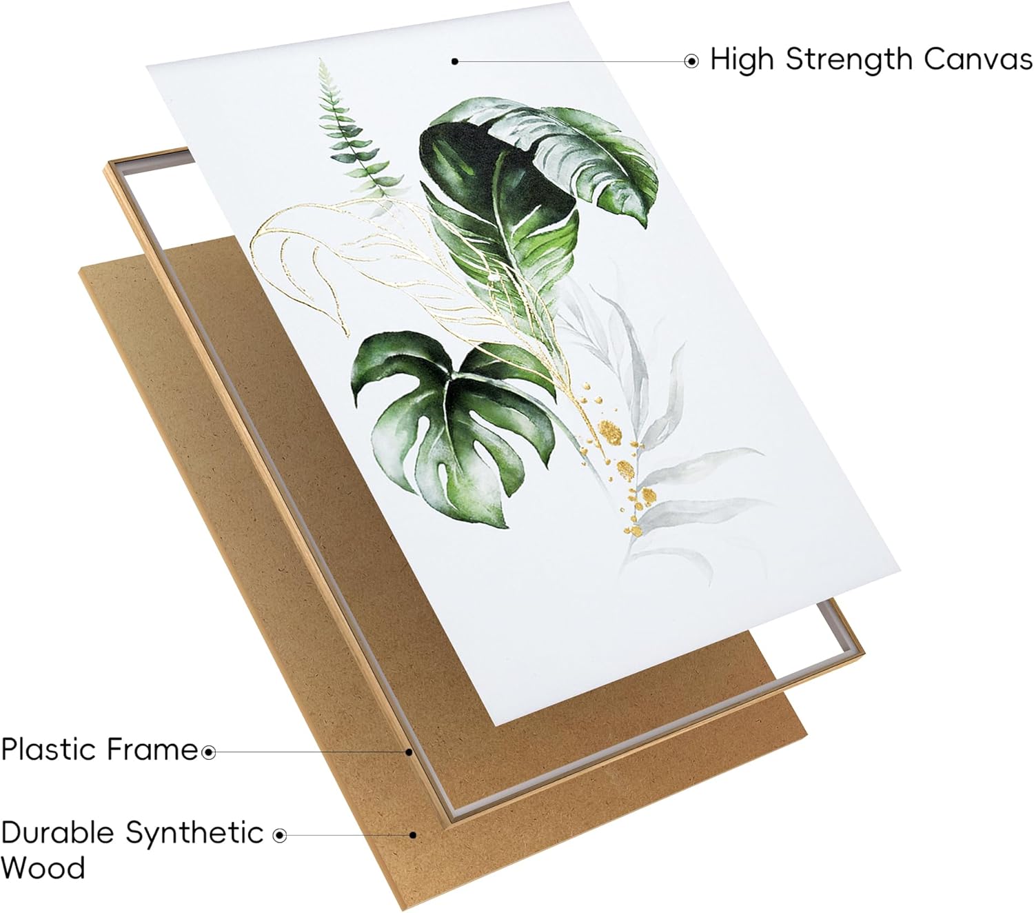 Luxe Metal Framed Wall Art — 24" - View 7