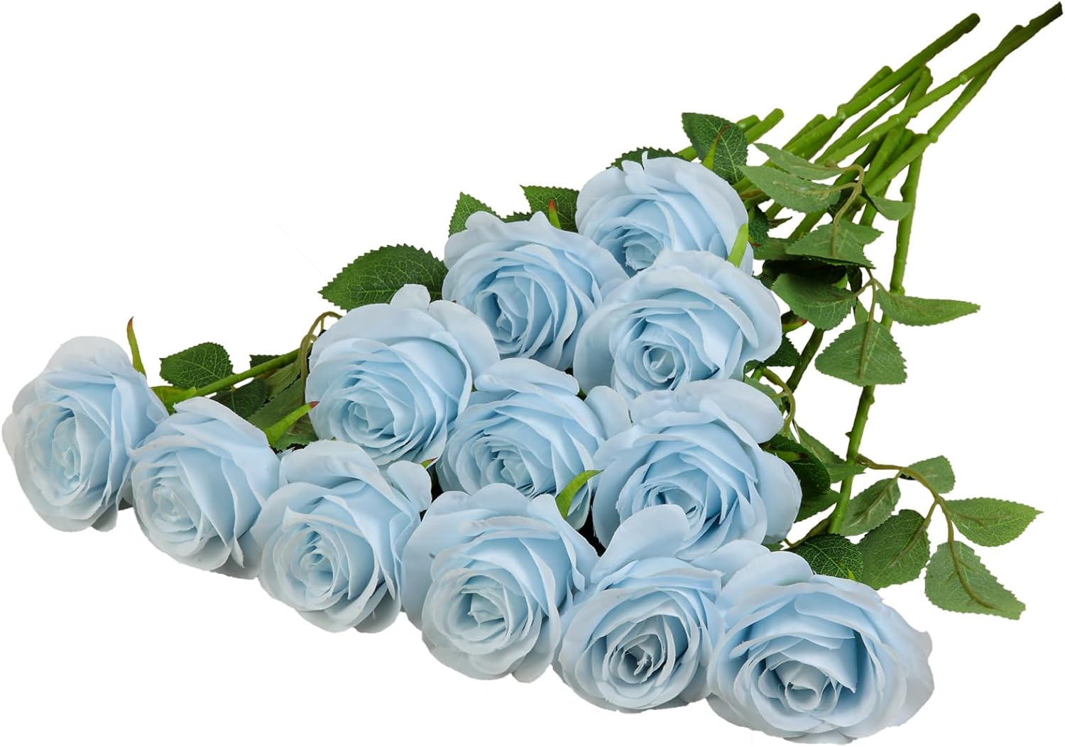 Beige Artificial Flowers — Baby Blue