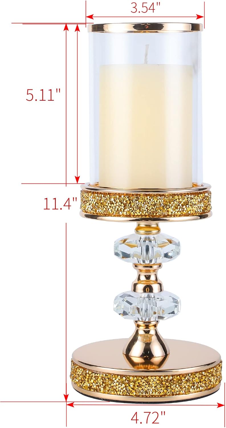 Luxe Glass Pillar Candle - View 5