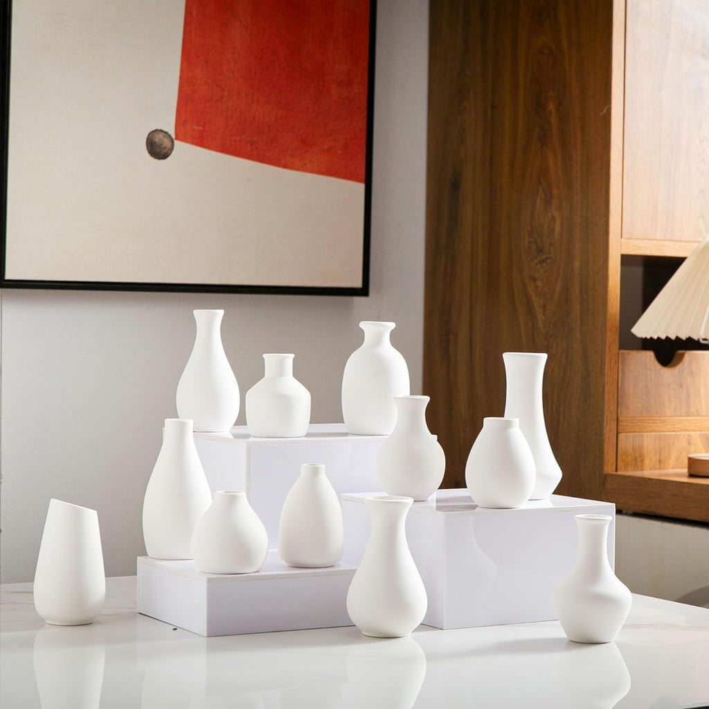 Modern Black Vase Set — Set of 12 - View 2