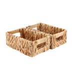 Rectangular Boho Rattan Storage Basket