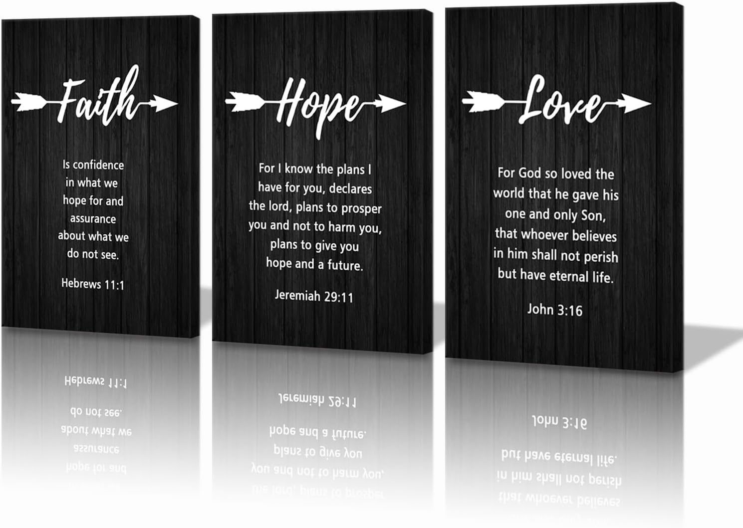Wrapped Canvas Gold Canvas Wall Art — 12x16 — 3p-faith-30