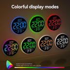 RGB Blue Wall Clock — 10" - View 4