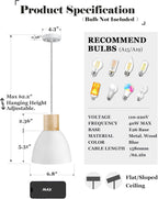 Modern Black Pendant Light - View 3