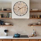 Vintage Farmhouse Brown Wall Clock — 24" - View 6