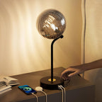 Dimmable Mid-Century Glass Table Lamp — Metro Sphere Glass Table Lamp