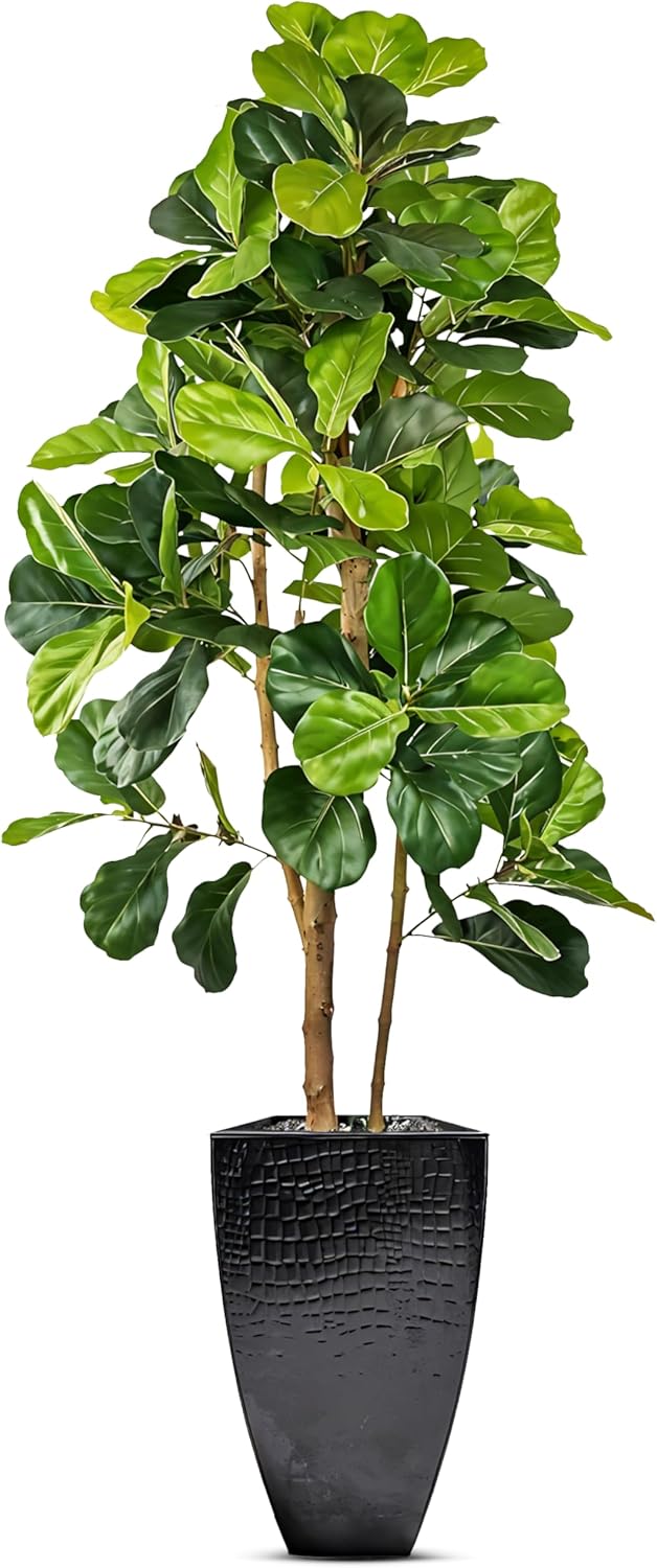 Boho Black Artificial Plant — Black Metal