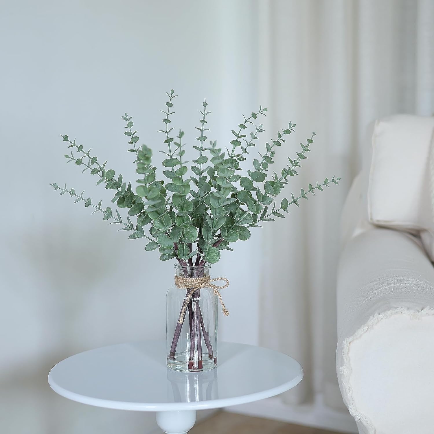 Farmhouse Glass Artificial Plant — 17.5" - View 2