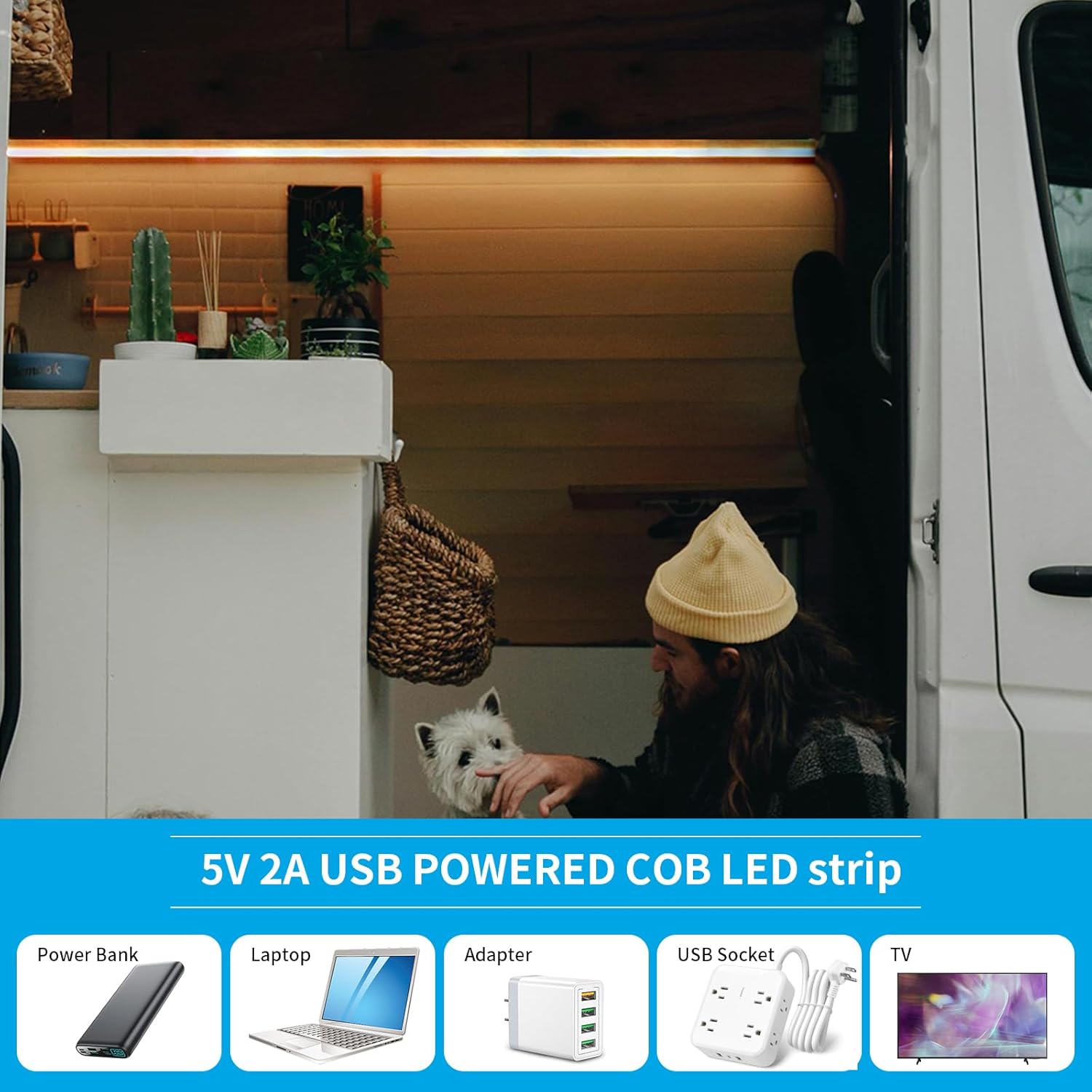 Dimmable Metal LED Strip Lights - View 4
