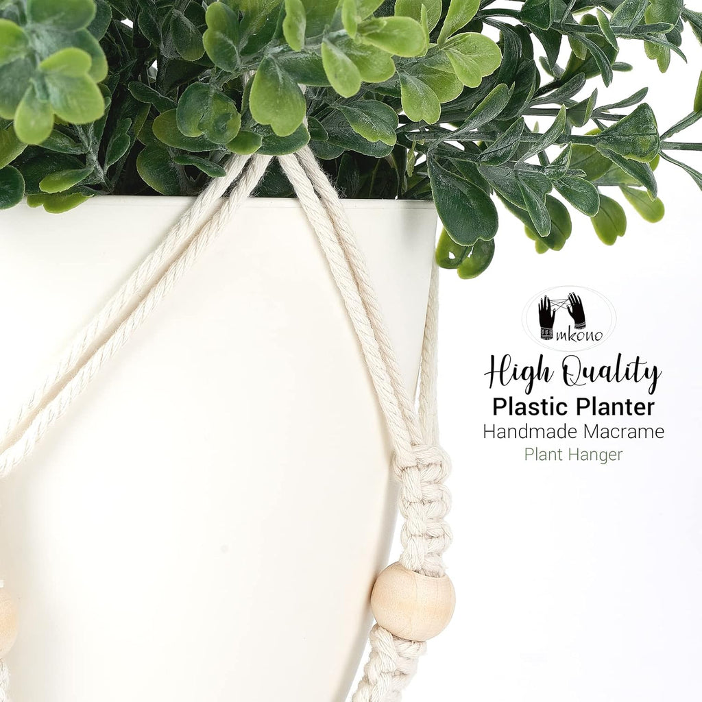 Boho Rattan Faux Plant - View 5