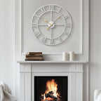 Battery Operated Black Wall Clock — 24" - View 3