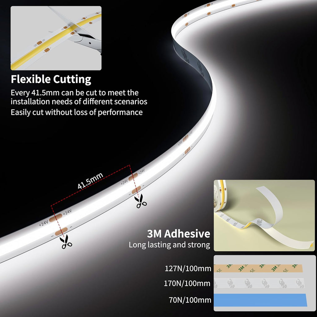 Dimmable Metal LED Strip Lights - View 5