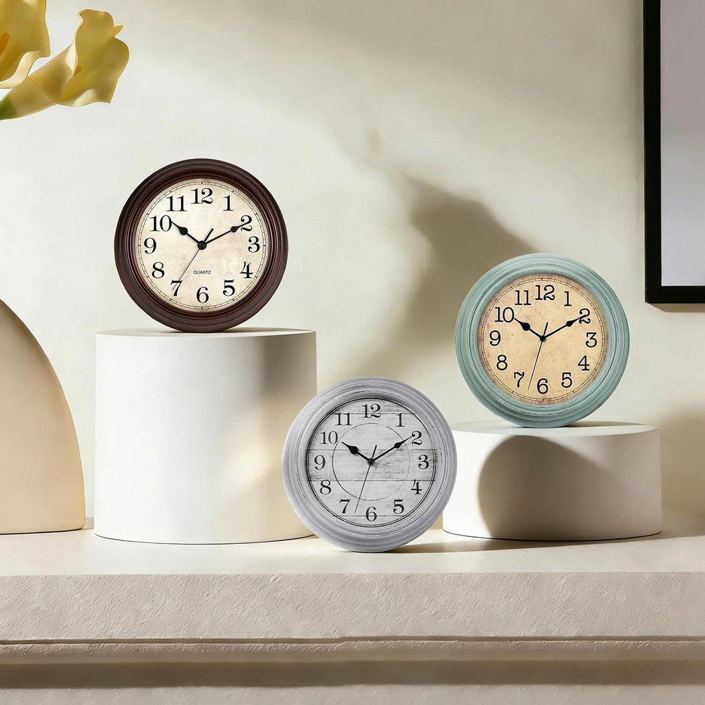 Battery Operated Gold Wall Clock — 12" - View 3