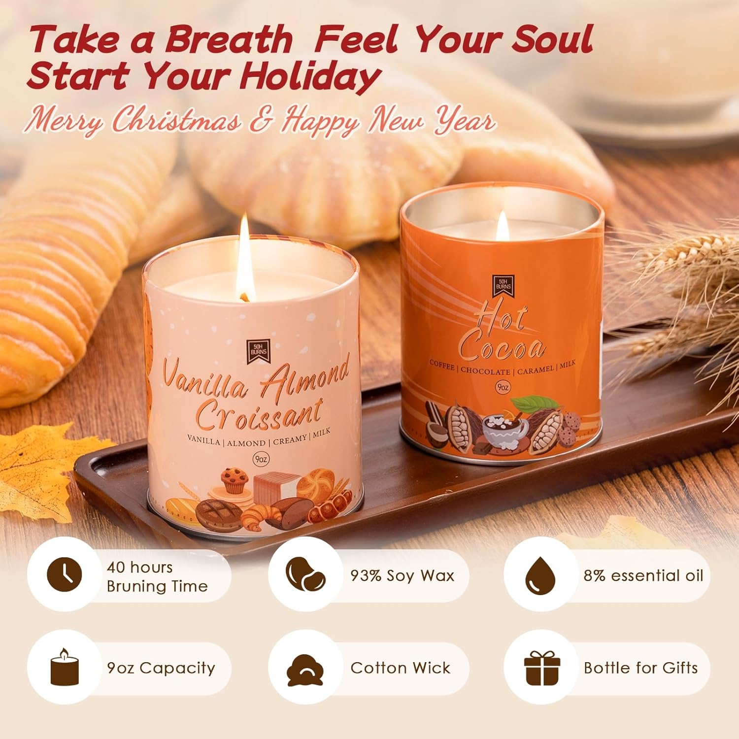 Soy Wax Metal Scented Candle - View 2