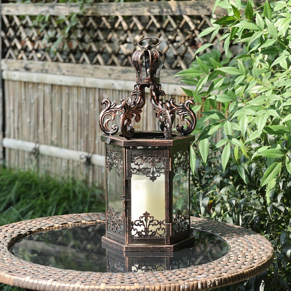 Vintage Metal Candle — 17.7" - View 3