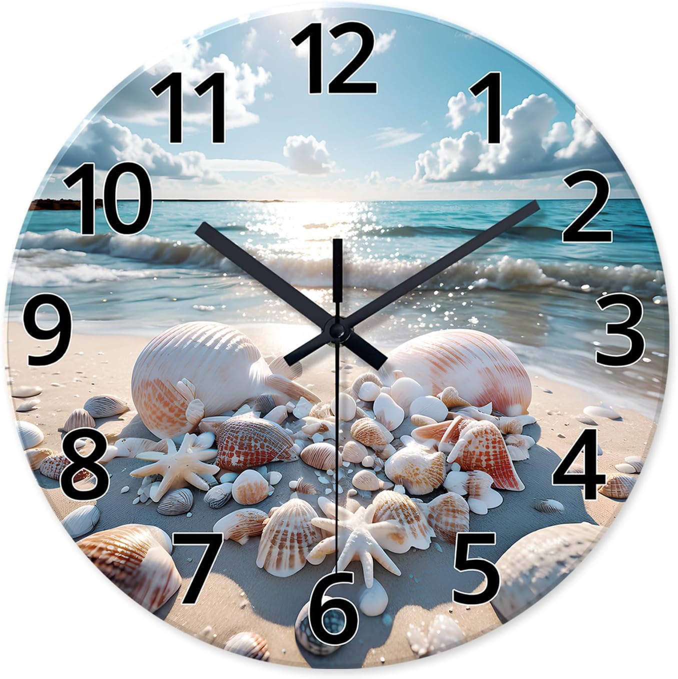 Battery Operated Black Wall Clock — 16" — 20 Inch
