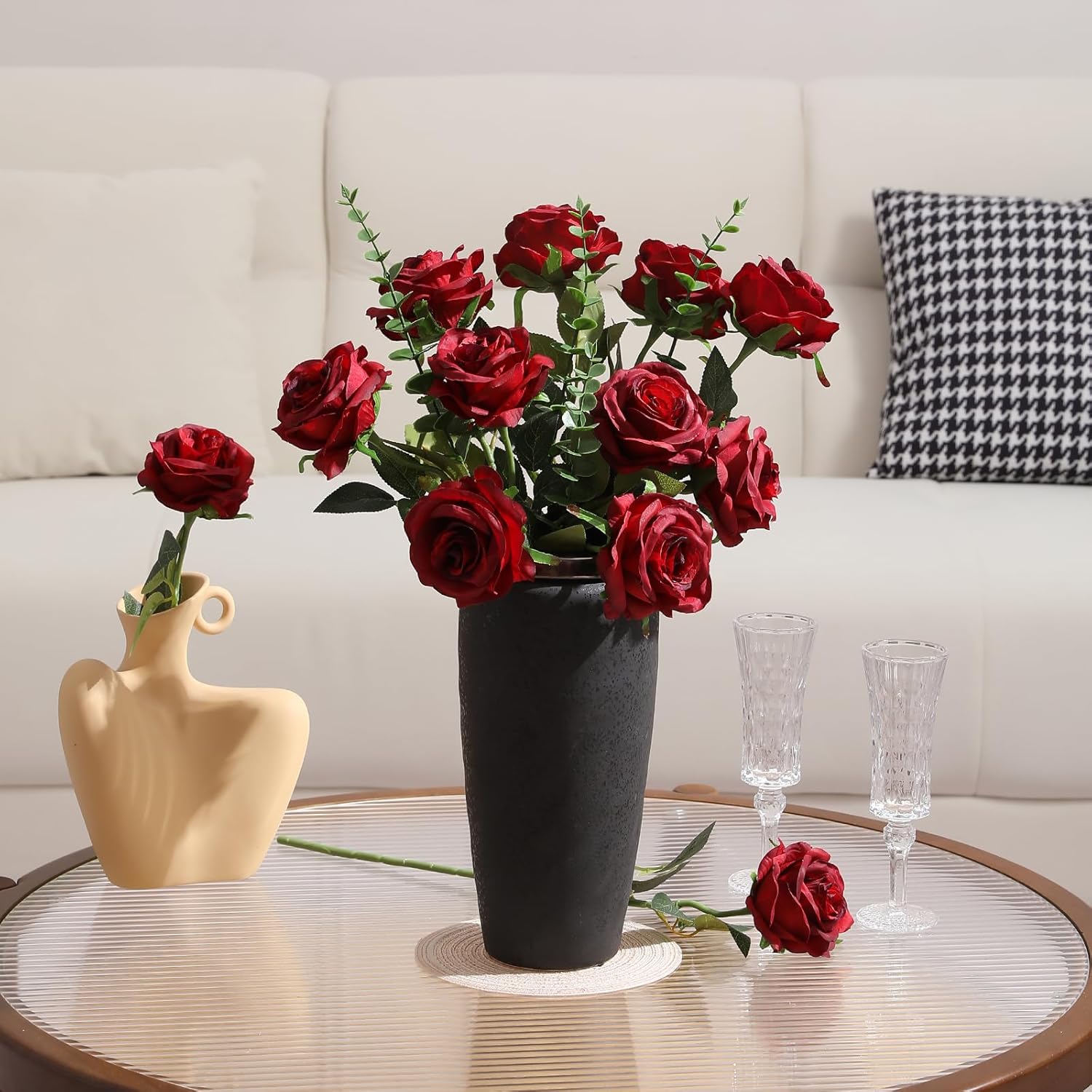 Black Artificial Flowers - View 6