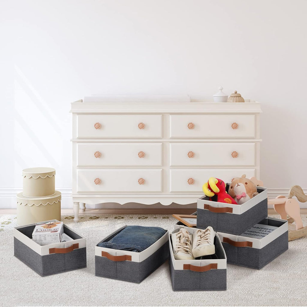 Beige Storage Bin — 11.8" - View 5