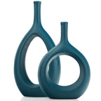 Boho Black Decorative Vase — Set of 2