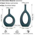 Boho Black Decorative Vase — Set of 2 - View 2