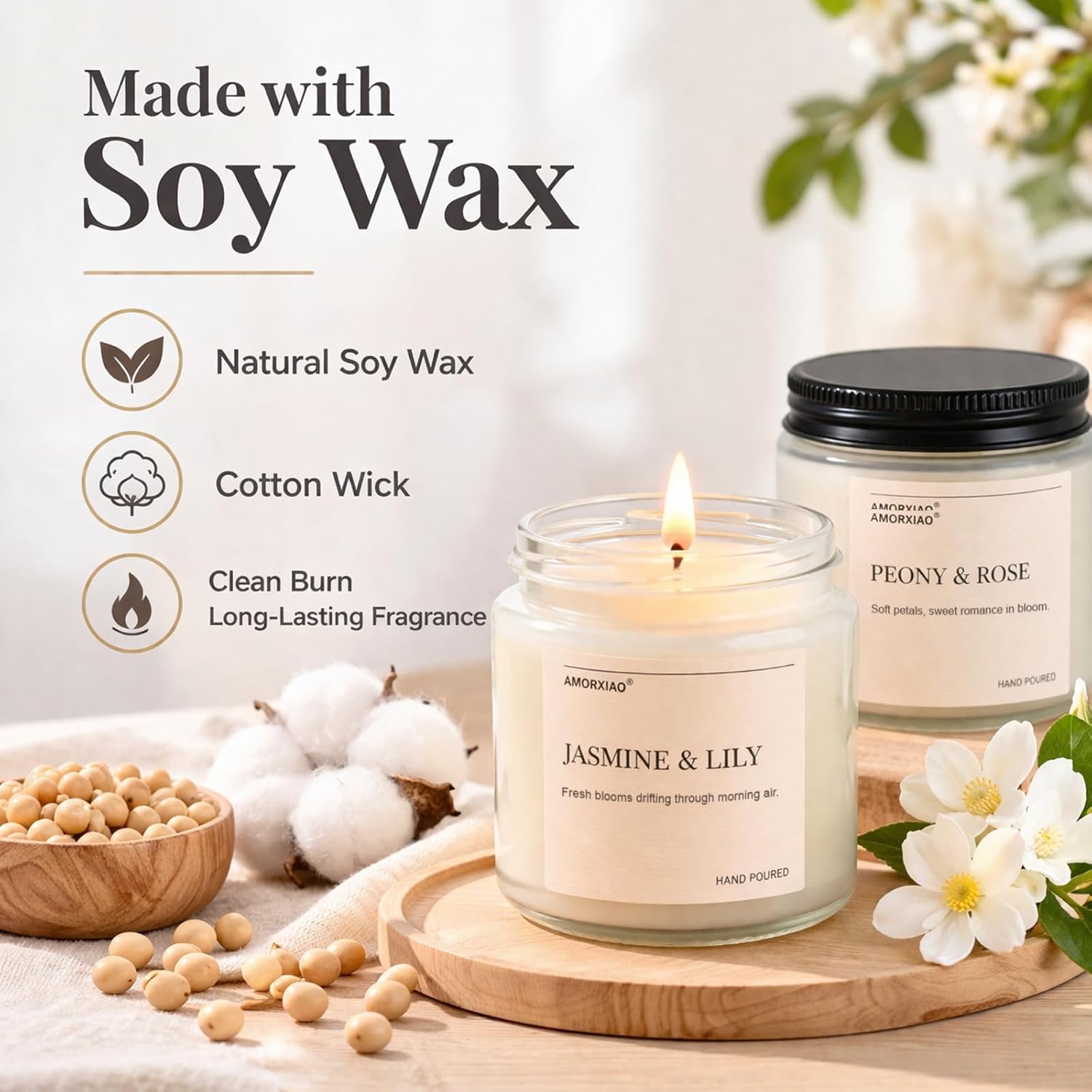 Soy Wax Metal Scented Candle - View 4