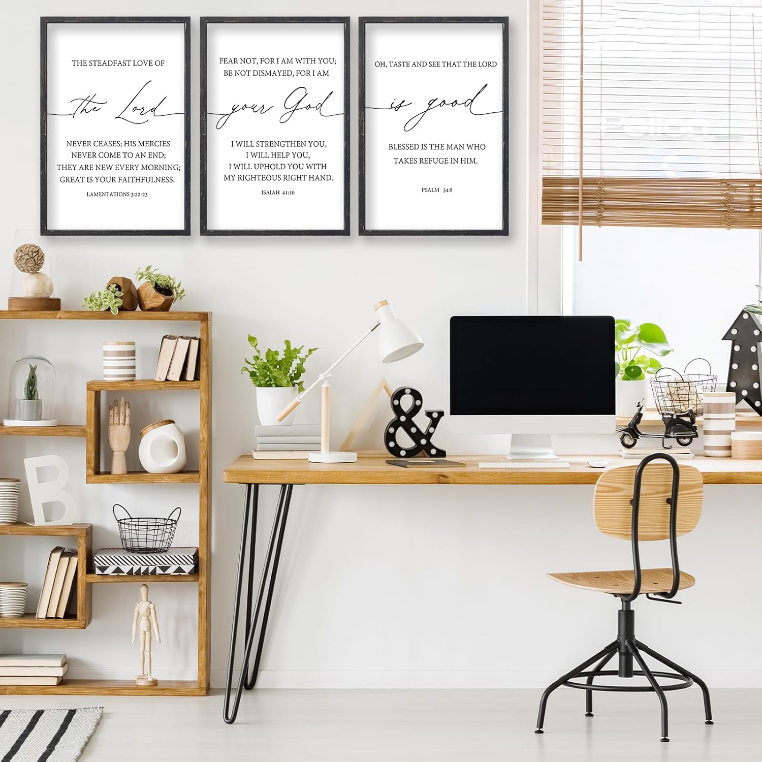 Framed Farmhouse Black Wall Art — 24" - View 6