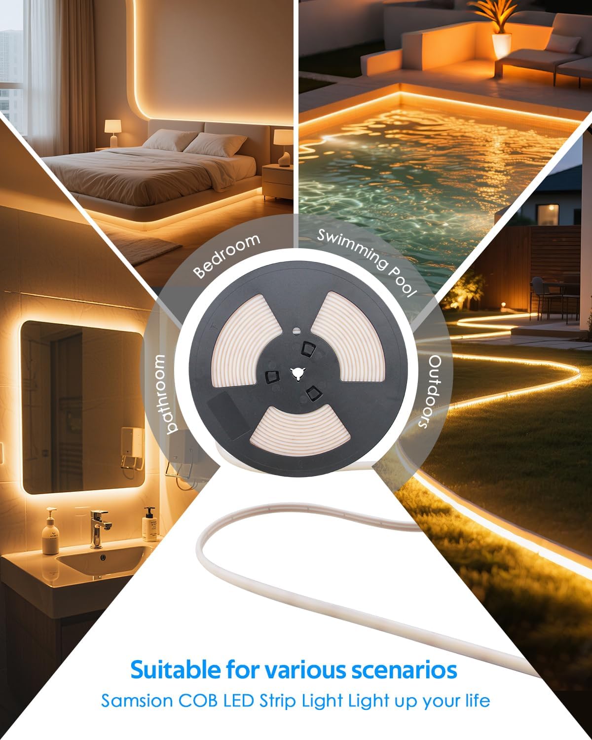 Dimmable White LED Strip Light - View 6