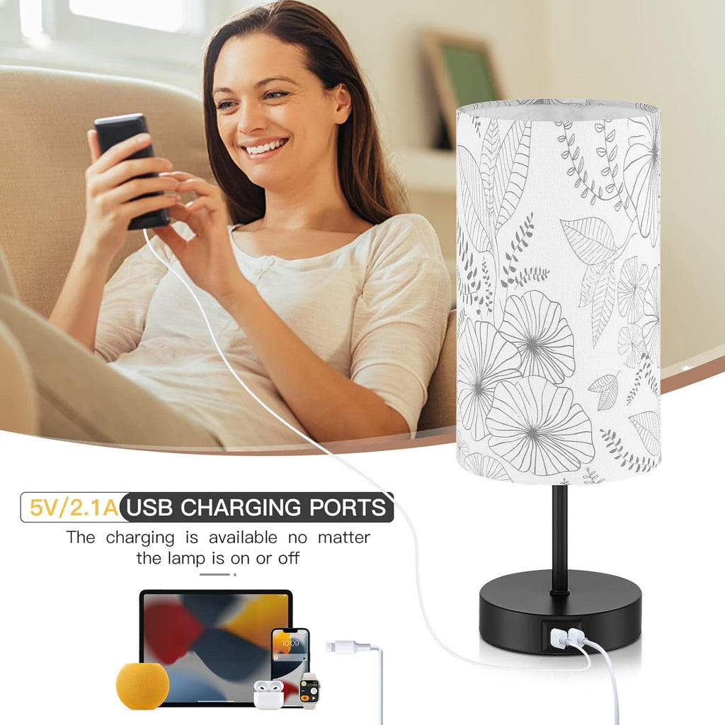 Dimmable Blue Bedside Lamp - View 3