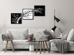 Framed Modern Metal Canvas Wall Art — 12" - View 3