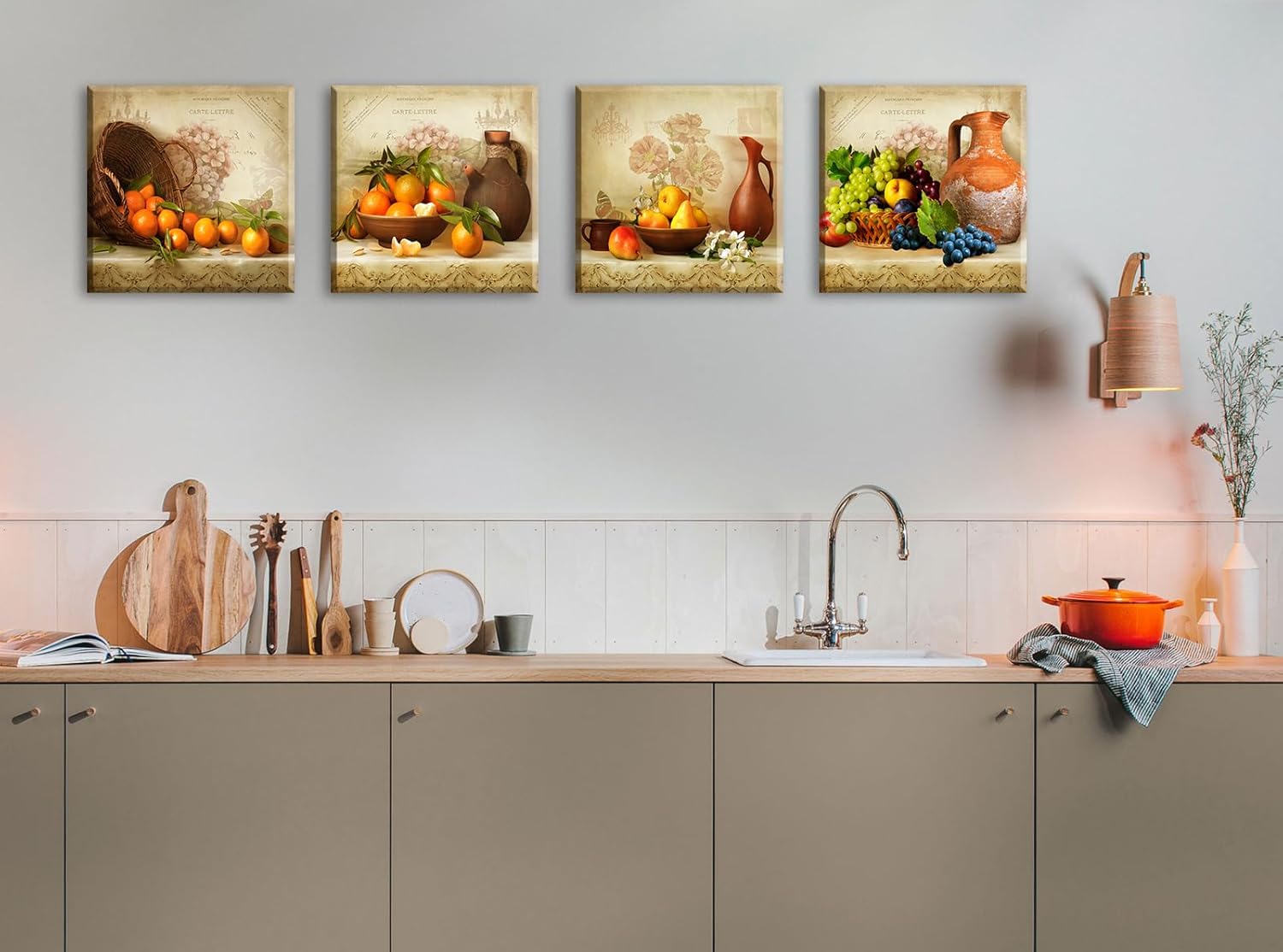 Framed Farmhouse Blue Wall Decor — 12" - View 5